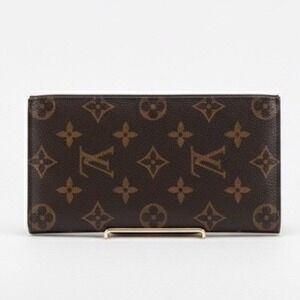 Louis‎ Vuitton Portefeuille Brazza Long Wallet Monogram Canvas Brown France